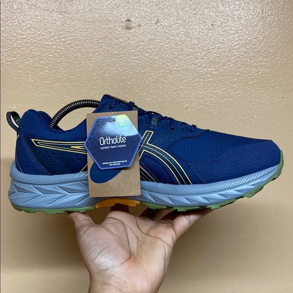 ASICS Gel-Venture 9 Men's Blue Yellow Gray Green Running Sneakers - Picture 12 of 17